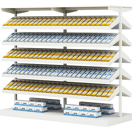 医院西药双面倾斜成药架