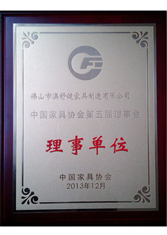 2013年中国家具协会理事单位