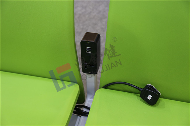 插座式机场椅的电线是如何安装的？(图1)
